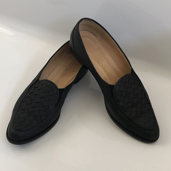 Bottega Veneta Woven Leather Loafers in Size 8 - Picture 1 of 8